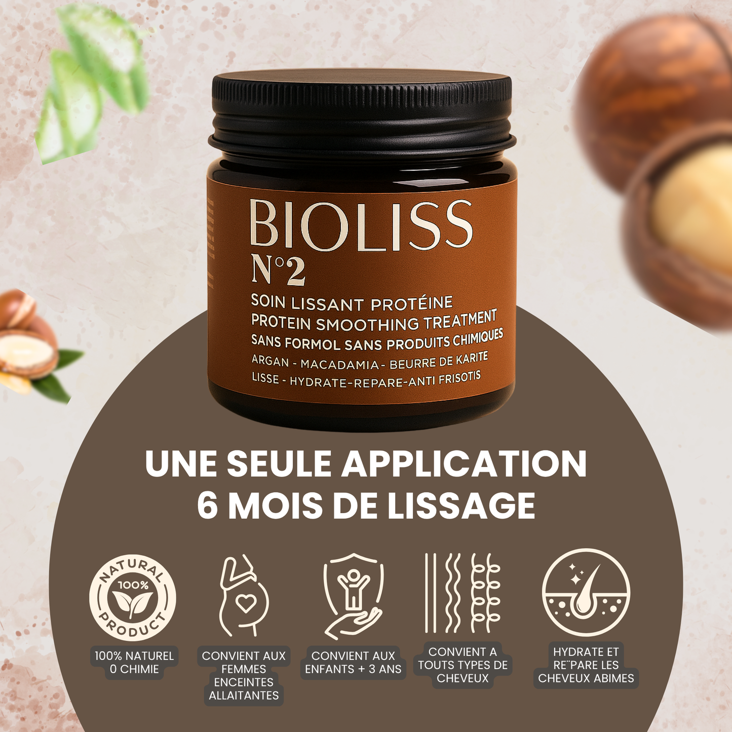 Soin Lissant Protéine 100% Naturel (200 ML)